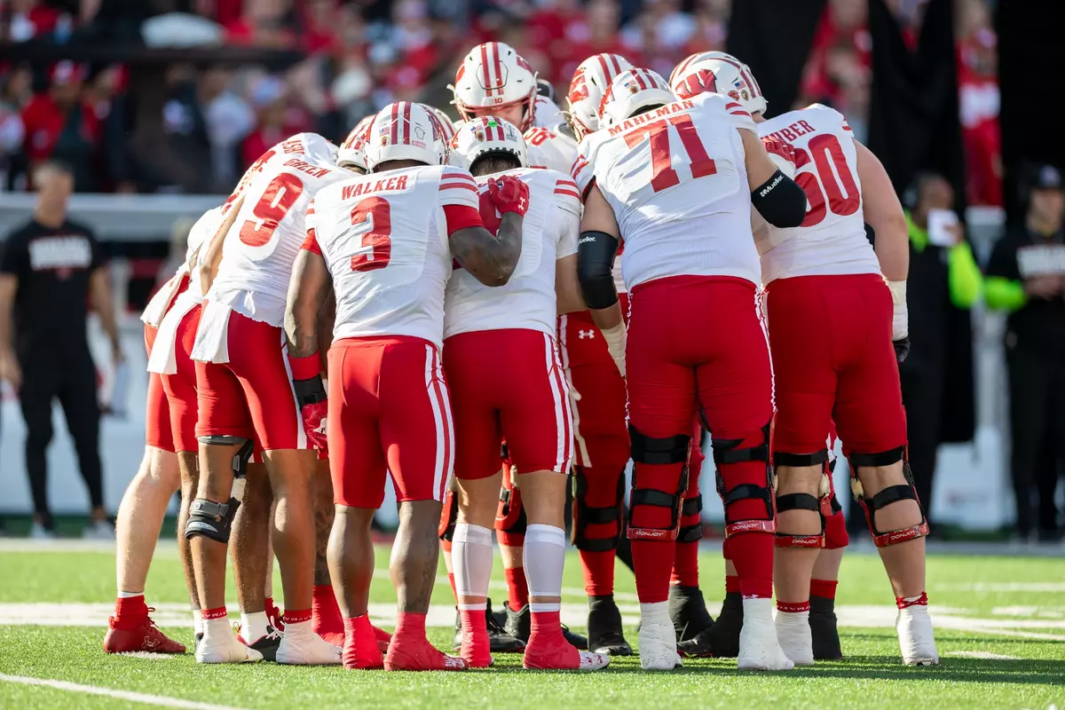 Wisconsin Badgers during Big Ten Conference NCAA college football game against the Nebraska Cornhuskers, Sat., Nov. 23, 2024, in Lincoln, Nebraska. (Photo by David Stluka/Wisconsin Athletic Communications)
