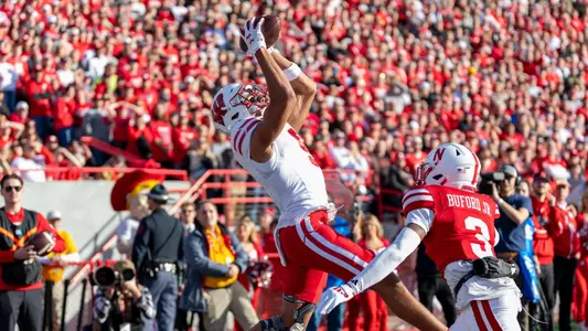 Wisconsin Badgers during Big Ten Conference NCAA college football game against the Nebraska Cornhuskers, Sat., Nov. 23, 2024, in Lincoln, Nebraska. (Photo by David Stluka/Wisconsin Athletic Communications)