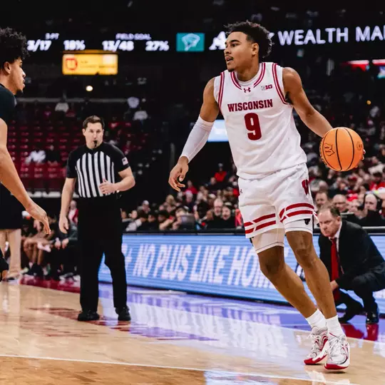 John Tonje drives against Chicago State