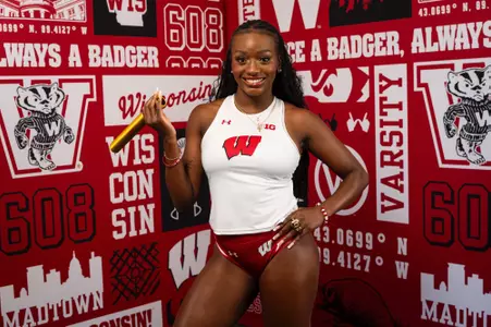Kiley Robbins poses at media day.