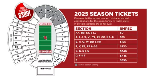 2025 Season Ticket Pricing Guide