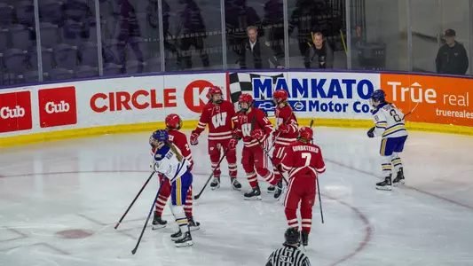 Maggie Scannell celebrates a goal