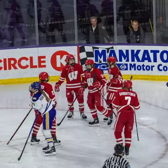 Maggie Scannell celebrates a goal