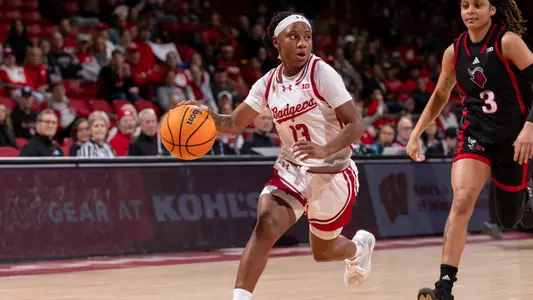 Wisconsin Badgers during an NCAA college women’s basketball game against the Rutgers Scarlet Knights, Sun., Dec. 8, 2024, in Madison, Wis. (Photo by David Stluka/UW Athletic Communications)