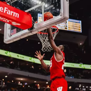John Blackwell makes a lay up against Marquette