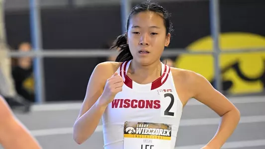 Megan Lee competes at the Larry Wieczorek Invitational Jan. 20 2024