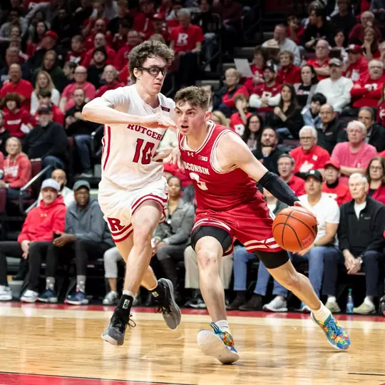 Connor Essegian (3) against Rutgers