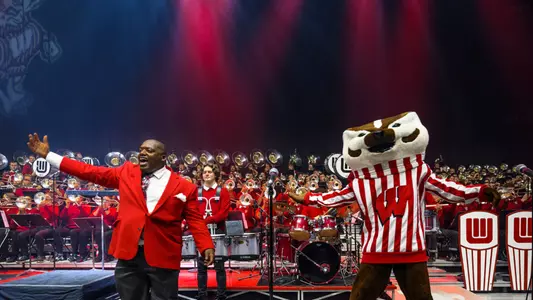UW Varsity Band Concert with Band Director Corey Pompey and Bucky Badger