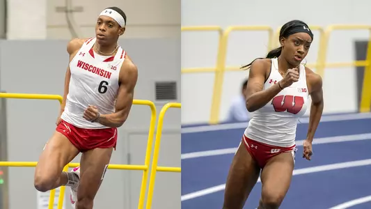 Jalen Williams and Kiley Robbins compete at the New Mexico Invitational on Feb. 2, 2024