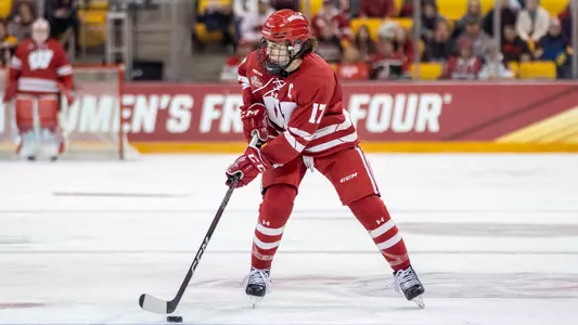 Britta Curl at the 2023 NCAA semifinal game