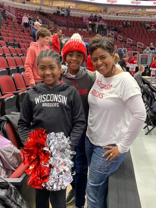 Jennifer Moore, Jaidyn Moore and Jerell Moore, wife and children of Howard Moore