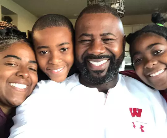 Howard Moore and Family - wife Jennifer, daughter Jaidyn and son Jerell - in family photo shared by Howard Moore on social media.