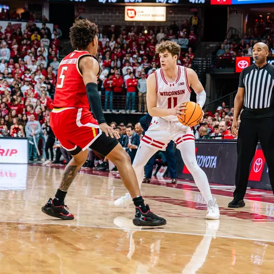 Max Klesmit (11) against Maryland