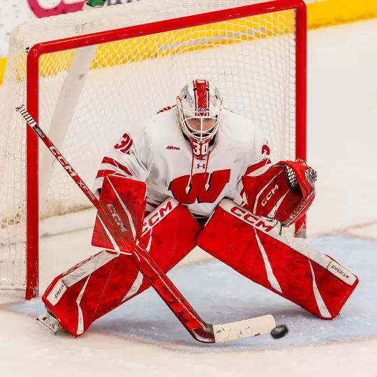 The #2 Wisconsin Badgers women’s hockey team defeat #5 Minnesota 4-3 in overtime in the LaBahn Arena at the University of Wisconsin- Madison on Feb. 16, 2024. (Photo by Taylor Wolfram / Wisconsin Athletics Communications)