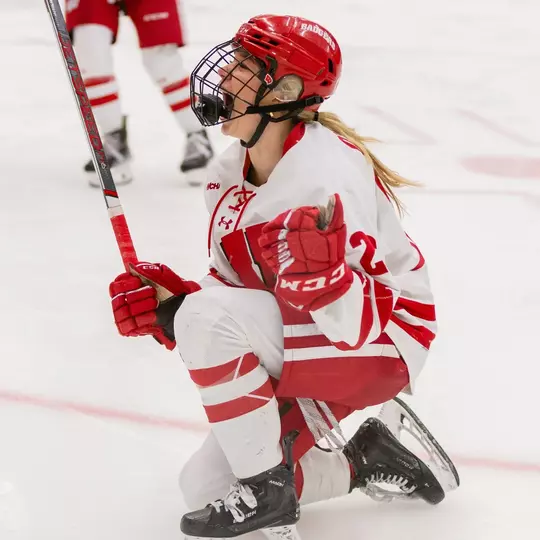 The #2 Wisconsin Badgers women’s hockey team defeats #1 Ohio State 4-2 in the LaBahn Arena at the University of Wisconsin- Madison on Feb. 23, 2024. (Photo by Taylor Wolfram / Wisconsin Athletics Communications)
