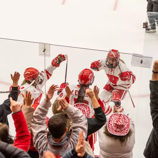 The #2 Wisconsin Badgers women’s hockey team defeats #1 Ohio State 4-2 in the LaBahn Arena at the University of Wisconsin- Madison on Feb. 23, 2024. (Photo by Taylor Wolfram / Wisconsin Athletics Communications)