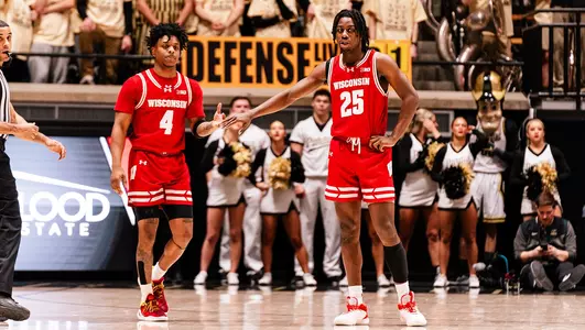 John Blackwell and Kamari McGee during a game at Purdue