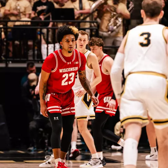 Chucky Hepburn (23) against Purdue