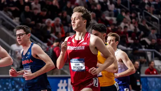 Adam Spencer finishes as the top qualifier at the 2024 Indoor Championships on Friday, March 8th