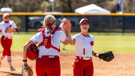 Tessa Magnanimo celebrates shutout victory against UAlbany