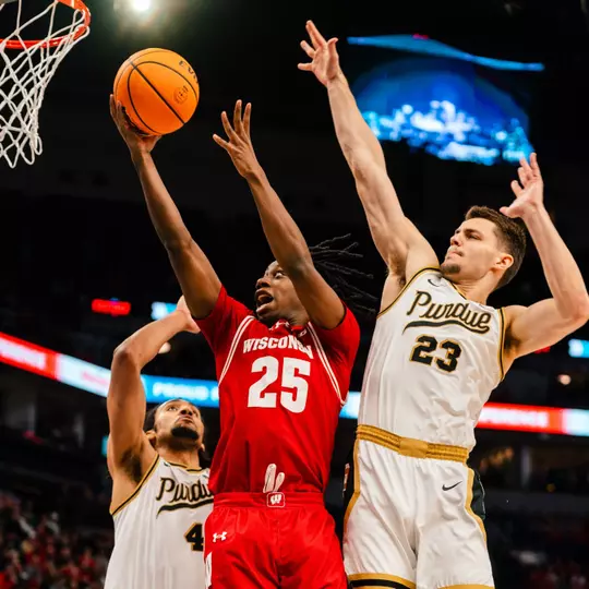 John Blackwell (25) against Purdue
