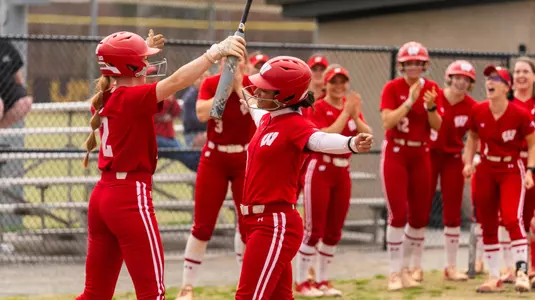 Eden Echevarria celebrates first career home run against UMBC
