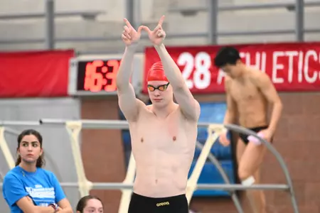 Luukas Vainio at the Big Ten Champs