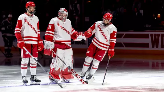 Kyle McClellan fist bump during warmups