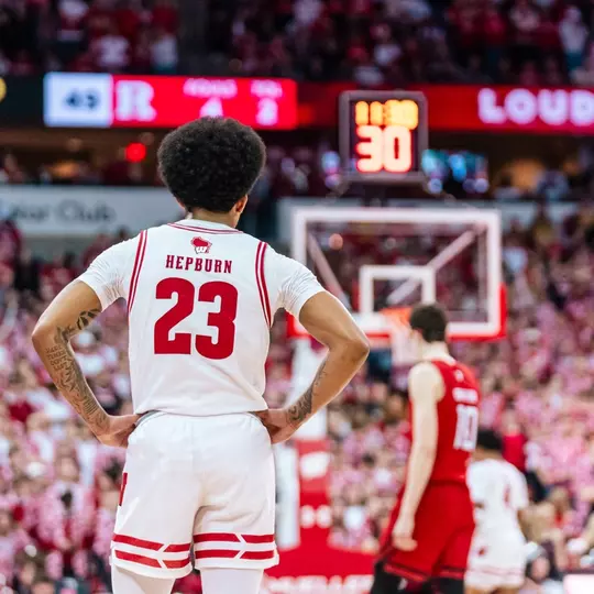 Chucky Hepburn (23) against Rutgers
