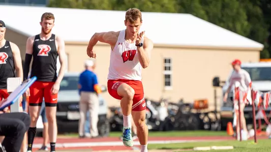 Quinn Lansill dominates in Day 1 of the decathlon at the Bryan Clay Invitational on Thursday, April 11th, finishing first and scoring 3787 points