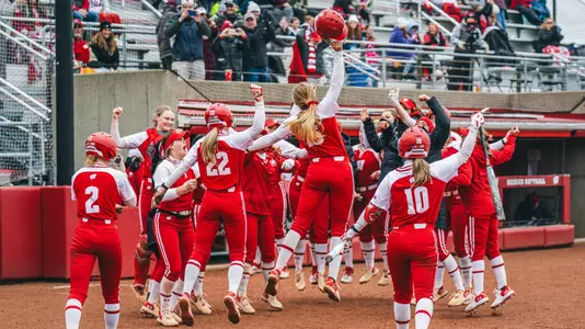 Sirdasney celebrates home run in 7 RBI game against Penn State