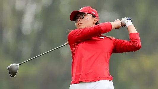 Chloe Chan takes a swing at the 2024 Big Ten Championship