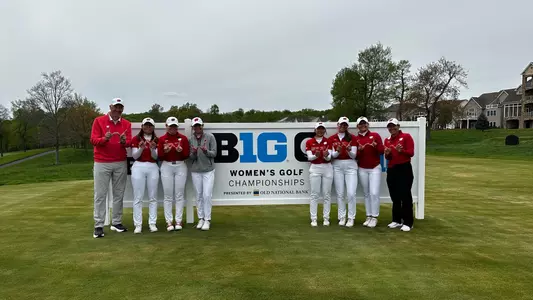 The Wisconsin women's golf team at the 2024 Big Ten Championship