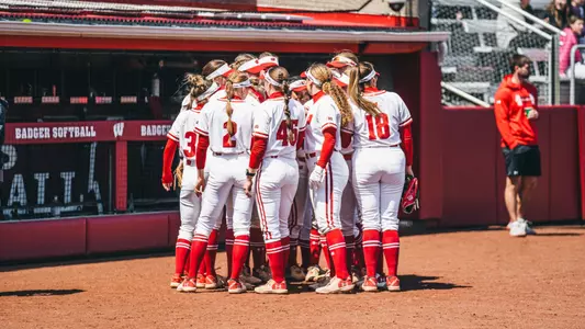 Team huddle before Penn State game
