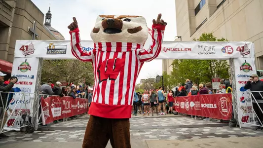 Bucky at the 2023 Crazylegs Classic