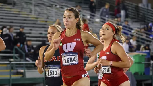 Samantha Stieve competes in the 10,000 meters at the 2023 west preliminary round