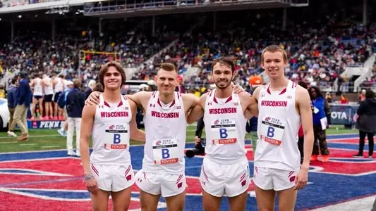 The 4xMile team of Andrew Casey, Bryce Stachewicz, Joe dosReis and Max Hartke earn the No. 3 time in school history at the Penn Relays