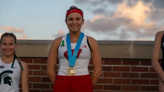 Alexa Westley earns a bronze medal in the women's 10000 meters at the 2024 Big Ten Outdoor Championships on Friday May 10th, 2024
