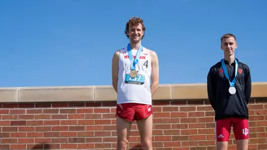 UW Junior Adam Spencer wins gold in the 800 meters on Day 3 of the 2024 Big Ten Outdoor Championships