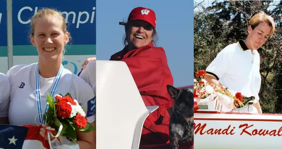 Grace Latz, Bebe Bryans, Mandi Kowal 2024 Big Ten Rowing Championships broadcast team