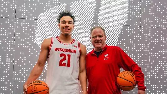 John Tonje and Greg Gard pose during a photoshoot