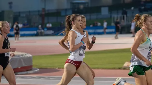Carolyn Shult competes in the 10,000 meters at the NCAA West Preliminary round (May 23)