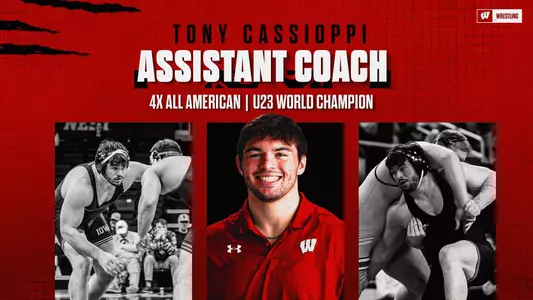 Tony Cassioppi, Wisconsin wrestling assistant coach - four-time All-American and Under-23 World Champion
