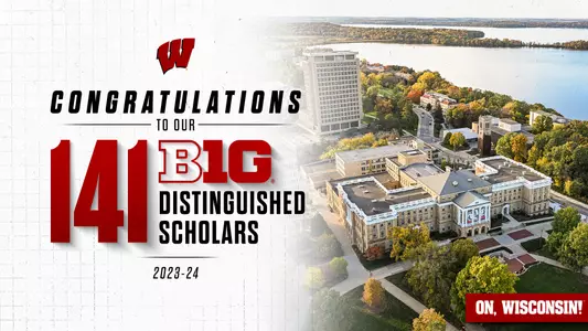 141 Big Ten Distinguished Scholars for 2023-24 Wisconsin Athletics