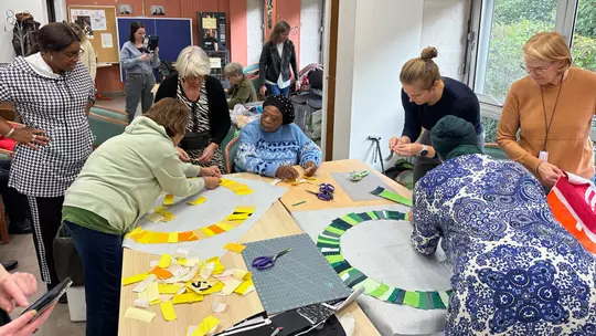 Grace Latz in Paris for the Olympic artist-in-residence program