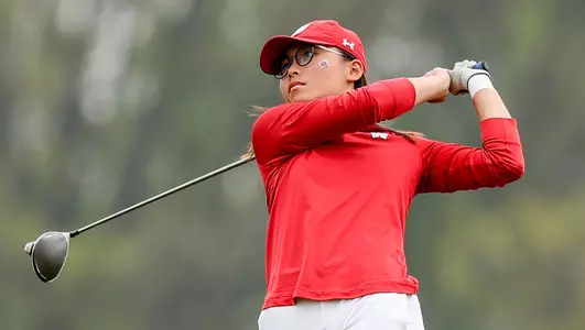 Chloe Chan competes at the 2024 Big Ten Tournament