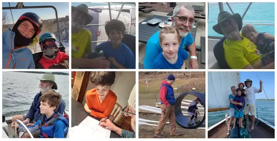 Kris Dressler with his children Wally and Cece