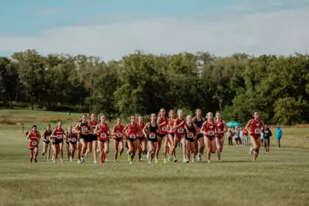 The women's cross country races at Zimmer Championship Course