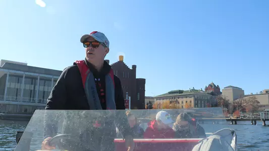 Jim Mitchell on Lake Mendota