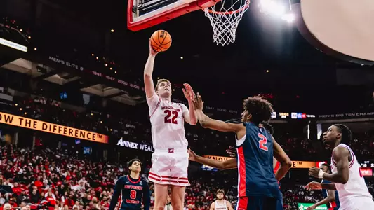Steven Crowl puts up a shot against Detroit Mercy